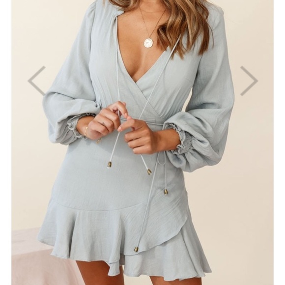 Selfie Leslie Dresses & Skirts - SELFIE LESLIE • grey santorini dress